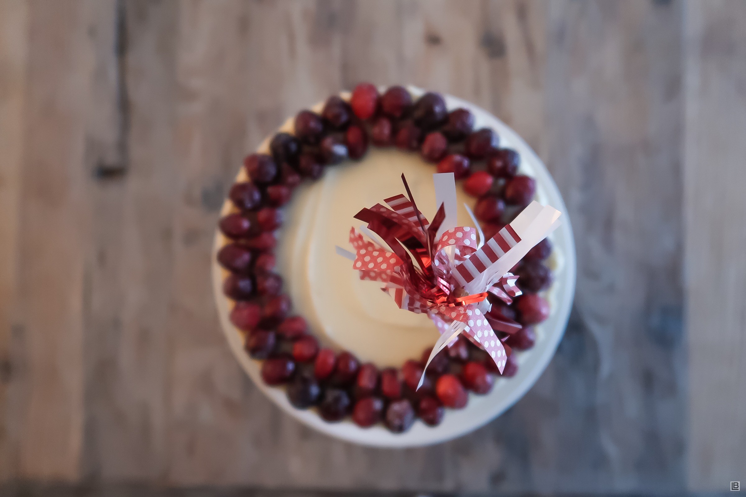 CRANBERRY, WALNUT AND ORANGE NAKED CAKE